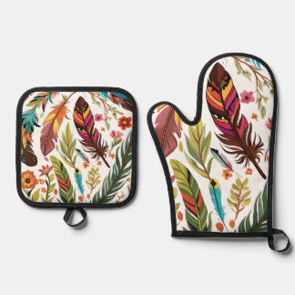 Feather Symphony Ovenwant & Pannenlap Set
