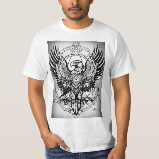 "Feather Threads: Falcon T - shirts Online" (Voorkant)