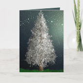 FEATHER TREE KERSTMIS KAART (Voorkant)