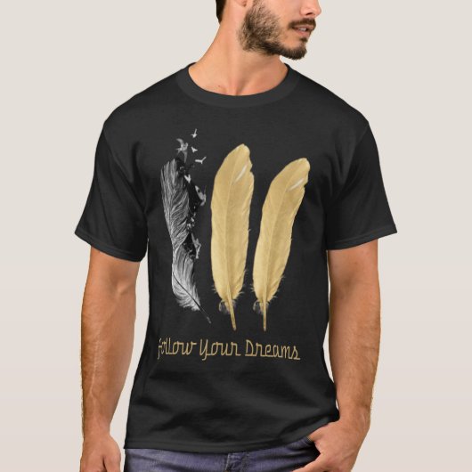 Feather, VOLG JE DROMEN Pullover Hoodie (Voorkant)