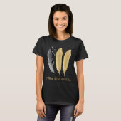 Feather, VOLG JE DROMEN T-shirt (Voorkant volledig)