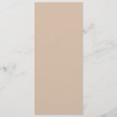 Feather Waterverf Menu Kaart (Achterkant)