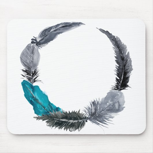 Feather Wreath Muismat (Voorkant)