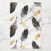 "Feathered Elegance Keramische Jar" Voedselcontainer Etiket (Enkel label)