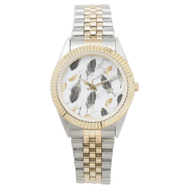 "Feathered Elegance Watch" Horloge (Voorkant)