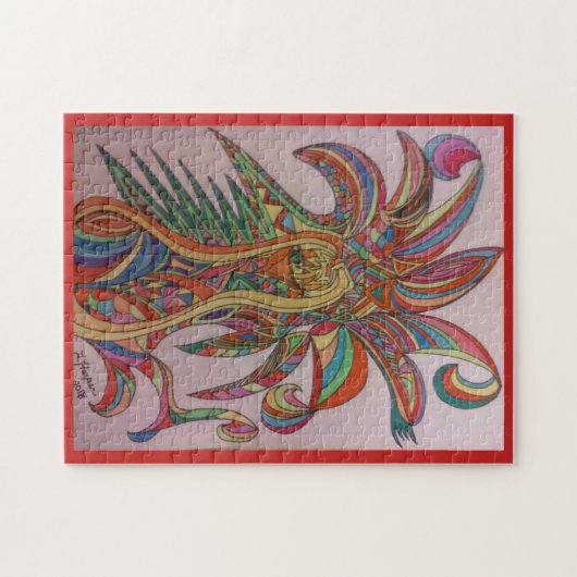 "Feathered Fiesta" Jig Saw Puzzle Legpuzzel (Horizontaal)
