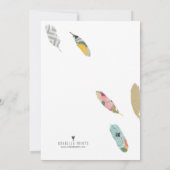 Feathered Friend Thanksgiving - Uitnodiging (Achterkant)