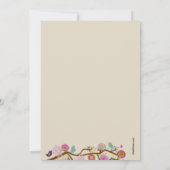 Feathered Friends Herfst Invitation Kaart (Achterkant)