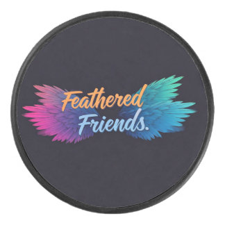 Feathered Friends Hockey Puck