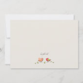 Feathered Friends Invitation Kaart (Achterkant)