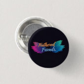 Feathered Friends Ronde Button 3,2 Cm (Voorkant /achterkant)