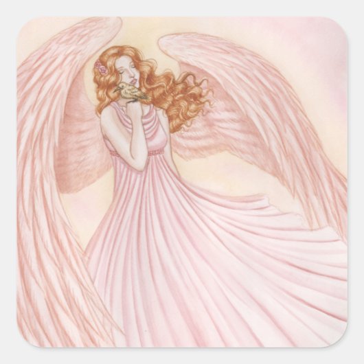 Feathered Friends Vierkante Sticker (Voorkant)