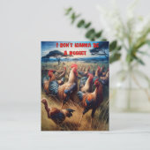 Feathered Gathering: Kippen zwerven vrij Briefkaart (Staand voorkant)