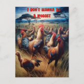 Feathered Gathering: Kippen zwerven vrij Briefkaart (Voorkant)