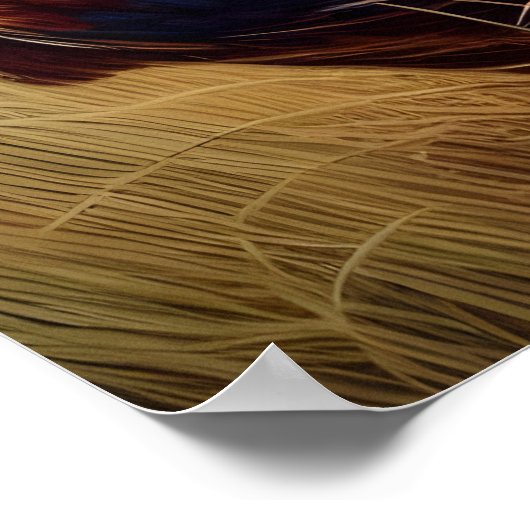 Feathered Gathering: Kippen zwerven vrij Poster (Hoek)