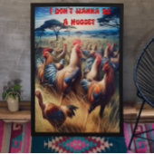 Feathered Gathering: Kippen zwerven vrij Poster