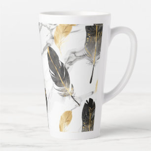 "Feathered Grace Keramische Mok" Latte Mok