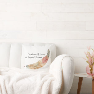 Feathered Hopes Pillow Boho Vernieuwingsaccent Kussen