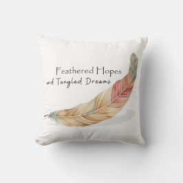 Feathered Hopes Pillow Boho Vernieuwingsaccent Kussen