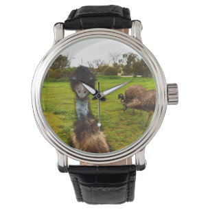 "Feathered Interruption: De Grote EMU-fotobom" Horloge