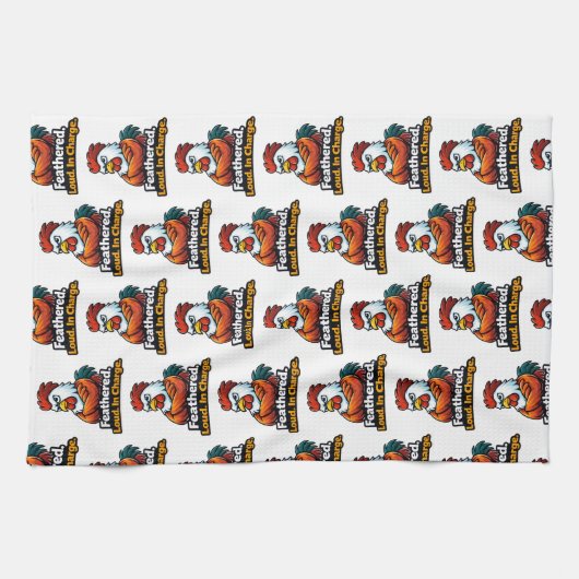 Feathered, Loud. in charge. Roster quote Theedoek (Horizontaal)