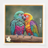 "Feathered Paradise" Servet (Voorkant)