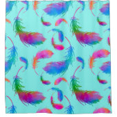 Feathered Rain in Winter Douchegordijn (Voorkant)