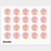 Feathered. Ronde Sticker (Vel)