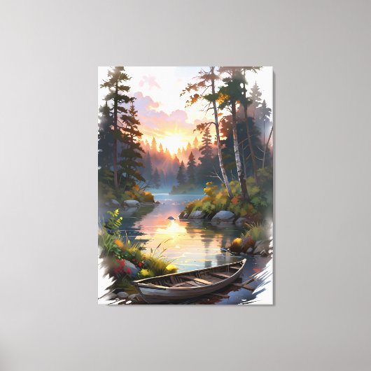 Feathered Serenity Canvas Afdruk (Voorkant)