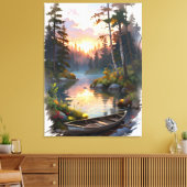 Feathered Serenity Canvas Afdruk (Insitu (Woonkamer))