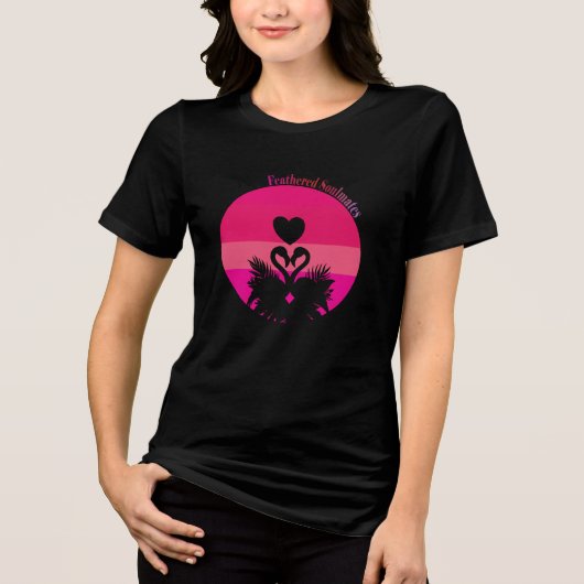 Feathered Soulmates Tri-Blend Shirt (Voorkant)