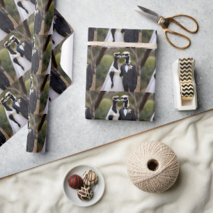 Feathered Vows: een emu-tiful huwelijksbond Cadeaupapier