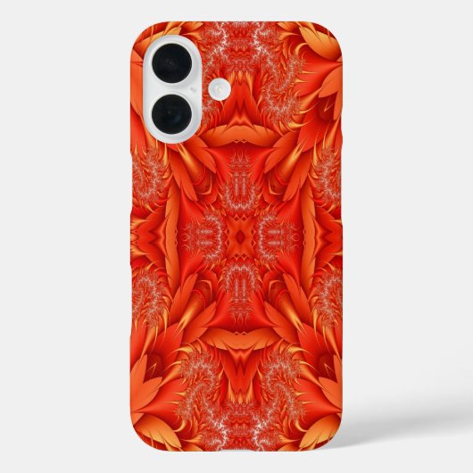 Featherfractaal ontwerp - rood Case-Mate iPhone case (Achterkant)