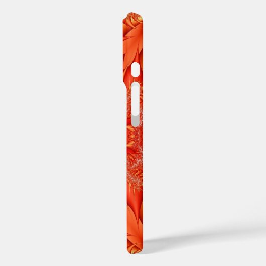 Featherfractaal ontwerp - rood Case-Mate iPhone case (Achterkant / Links)