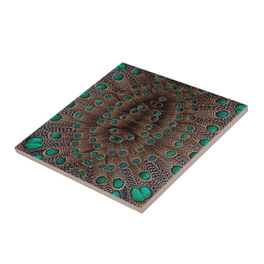 Featherfractaal ontwerp tegeltje (Zijkant)