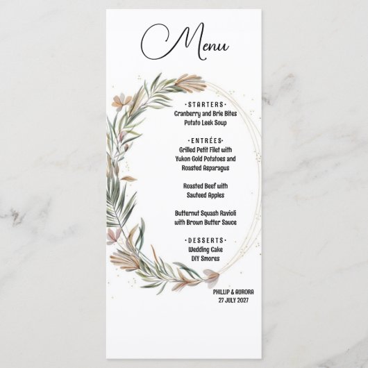 Featherlight Flat Menu Wit (Voorkant)