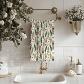 Feathers and Arrows Towel Earthy Ethnic Vibe Bad Handdoek