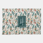 Feathers & Arrows Towel Personalized Tribal Look Theedoek (Horizontaal)