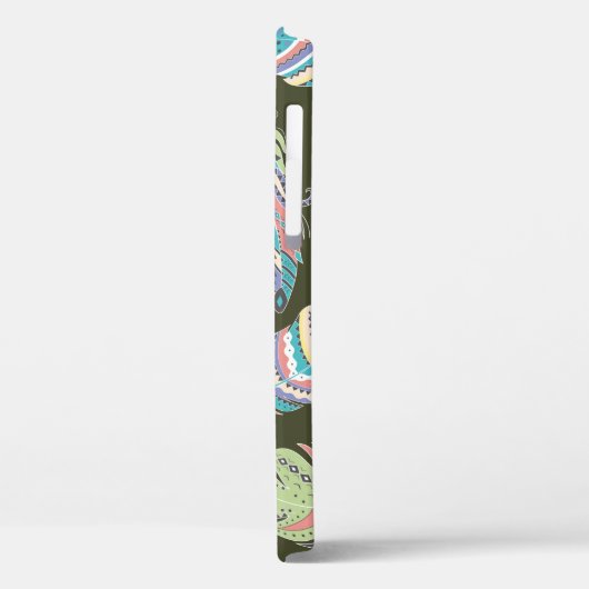 Feathers Boho Seamless Pattern. Etnische stam Case-Mate iPhone Case (Achterkant / Links)