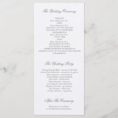 Feathers Boho Trouwprogramma's Programmakaart (Achterkant)