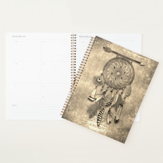 Feathers Drocatcher | Boho Grunge Style Planner (Display)