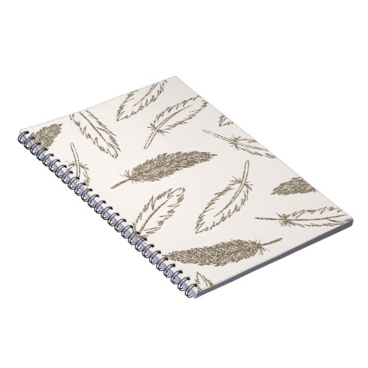 Feathers Falling Journal - Glitter Notitieboek (Rechterzijde)