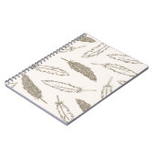 Feathers Falling Journal - Glitter Notitieboek (Linkerzijde)