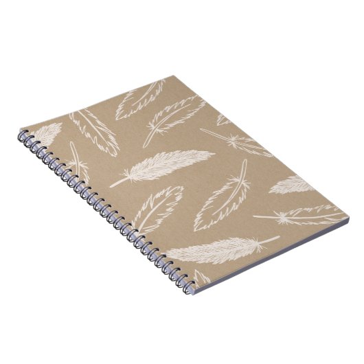 Feathers Falling Journal - Kraft Notitieboek (Rechterzijde)