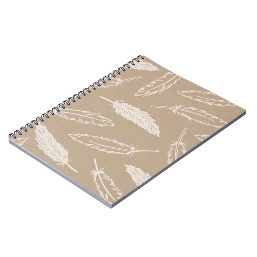 Feathers Falling Journal - Kraft Notitieboek (Linkerzijde)