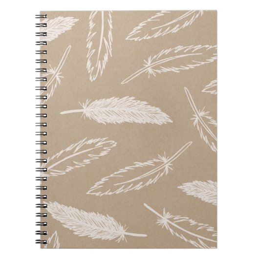 Feathers Falling Journal - Kraft Notitieboek (Voorkant)