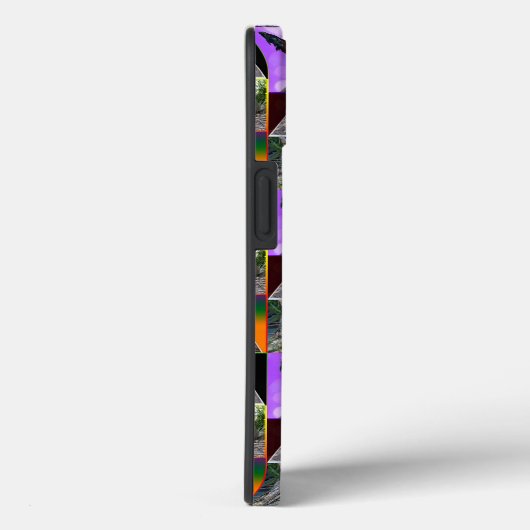 Feathers in Focus: Een Collage van Kippen Hanen Case-Mate iPhone Case (Achterkant / Rechts)