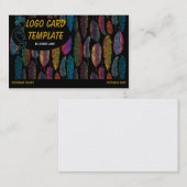 Feathers Kokopelli Logo Visitekaartje (Voorkant / Achterkant)