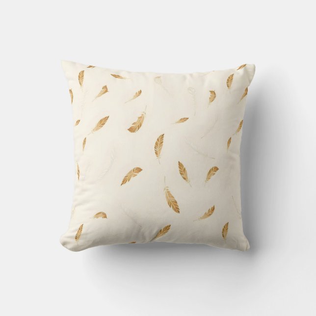 Feathers Luxe Moderne Boho Collectie Kussen (Voorkant)