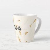 Feathers Luxe Moderne Boho Collectie Latte Mok (Rechterhoek)